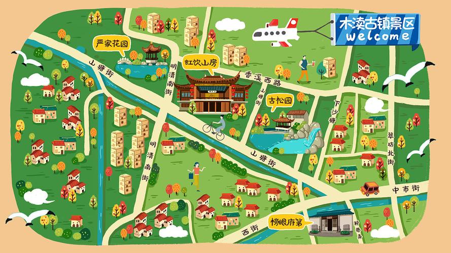 上海手绘地图：一机在手，智慧景区游览无忧