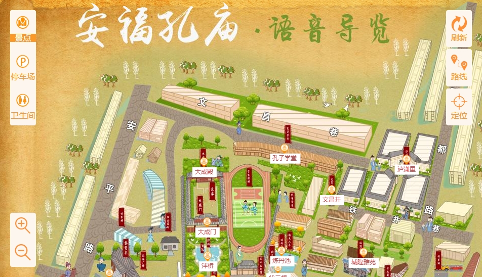 上海手绘地图：智慧景区智能化服务的延伸