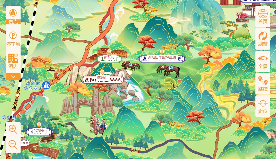 上海手绘地图景区语音讲解导览系统：智慧景区建设的基石